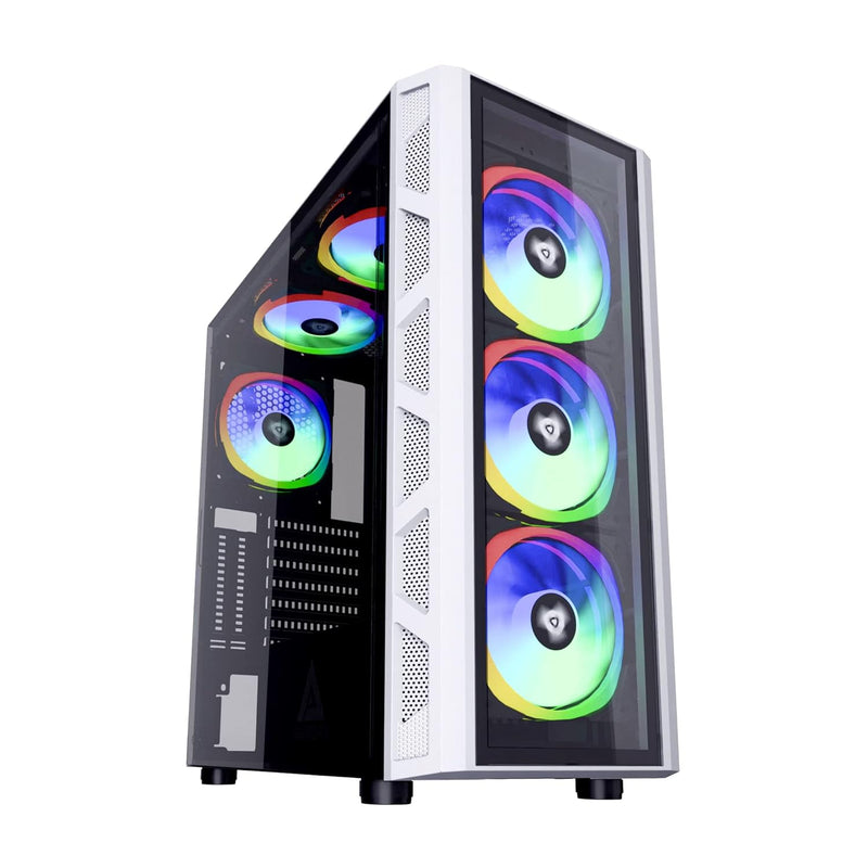 Gd-Pro-Wh Guardian Pro Mid Tower Gaming Case With 2 X Tempered Glass Panel, 2