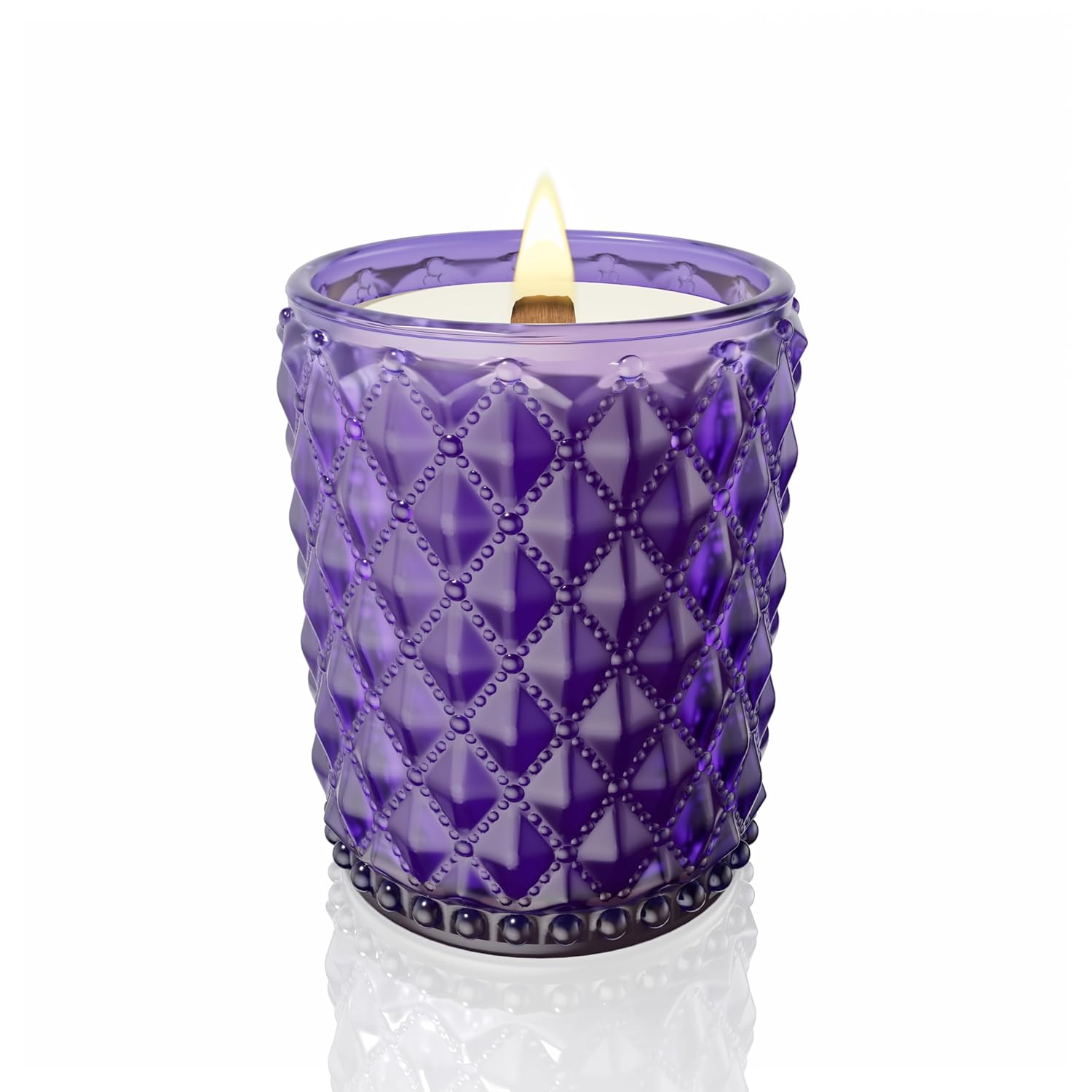 Citrus & Lavender Scented Candle | 16.6Oz, 100-Hour Burn | Natural Non-Toxic Soy Wax | Long-Lasting For Mood Healing And Gifting | For Bathroom, Kitchen, Office