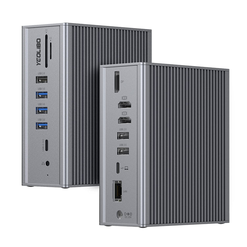 Usb-C Docking Station 16 In 1 Triple Display With Charging Support For Macbook
