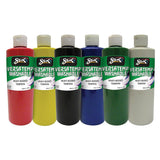 Washable Versatemp Heavy Bodied Tempera Paints, Assorted Colors, 6 Pints