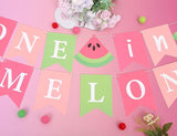 One in a Melon Banner Watermelon Theme 1st Birthday & Party Photo Props