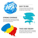 Acrylic Paint Set, 56 Colors (2Oz/60Ml), Matte Finish, Waterproof, Rich Pigments, Non-Toxic Paints For Painting On Canvas Crafts Wood Ceramic, Fabric Ideal For Beginners And Students