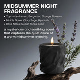Scented Candles For Home, Natural Soy Wax Candles, Cement Jar Luxury Aromatherapy Candles For Stress Relief, Highly Scented Housewarming Gifts For Women And Men (Midsummer Night Fragrance)