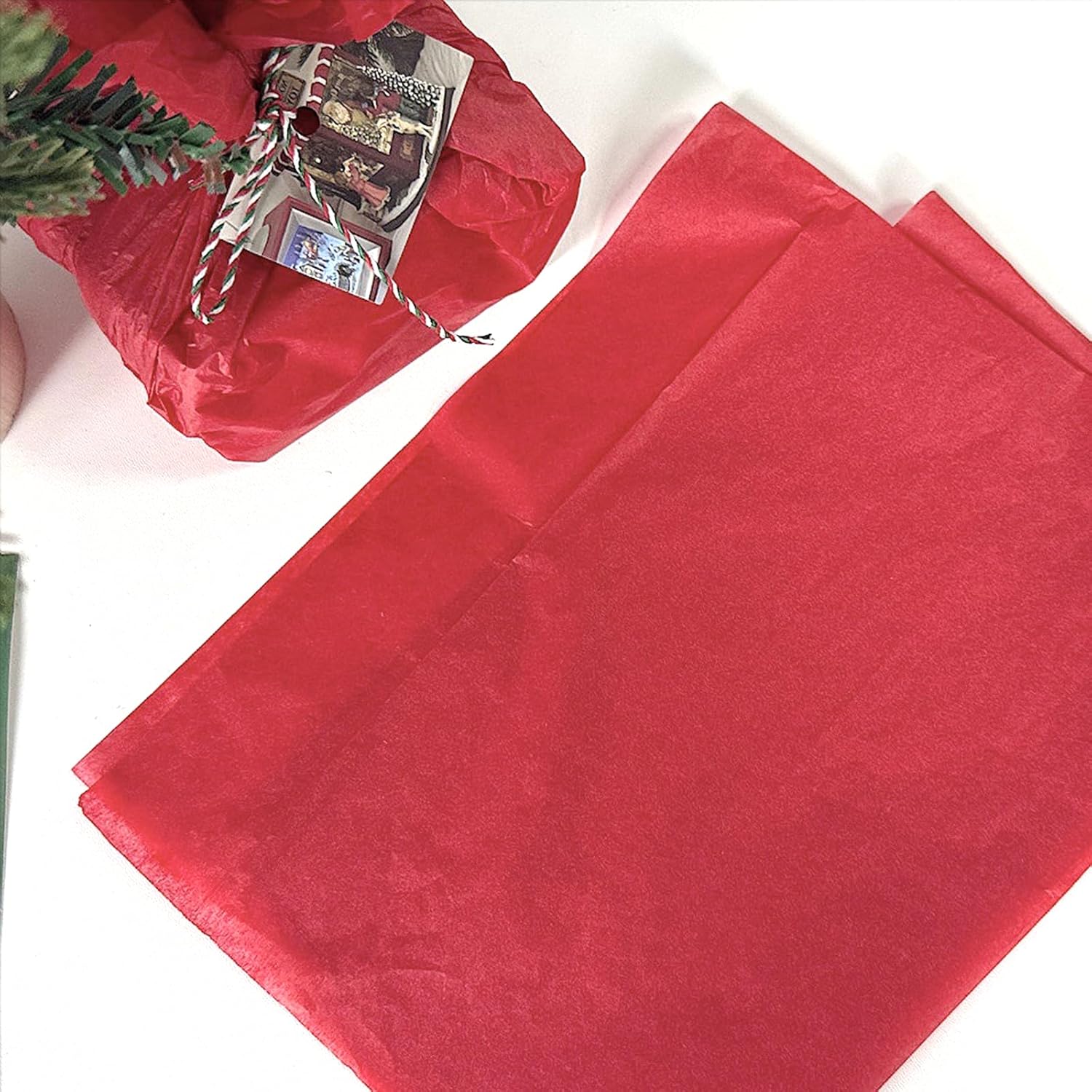 Red Tissue Paper For Gift Bags 40 Sheets Valentines Day Weddings Birthday Fall Decoration Sunflower Diy Art Crafts Packaging Wrapping Paper Bulk, 14 X 20 Inch