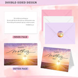 30 Sets Mother'S Day Cards With Envelopes Christian Religious Cards Religious Notes Thank You Notes With Stickers Bible Verses Gift Card For Mom Wife Birthday Festival