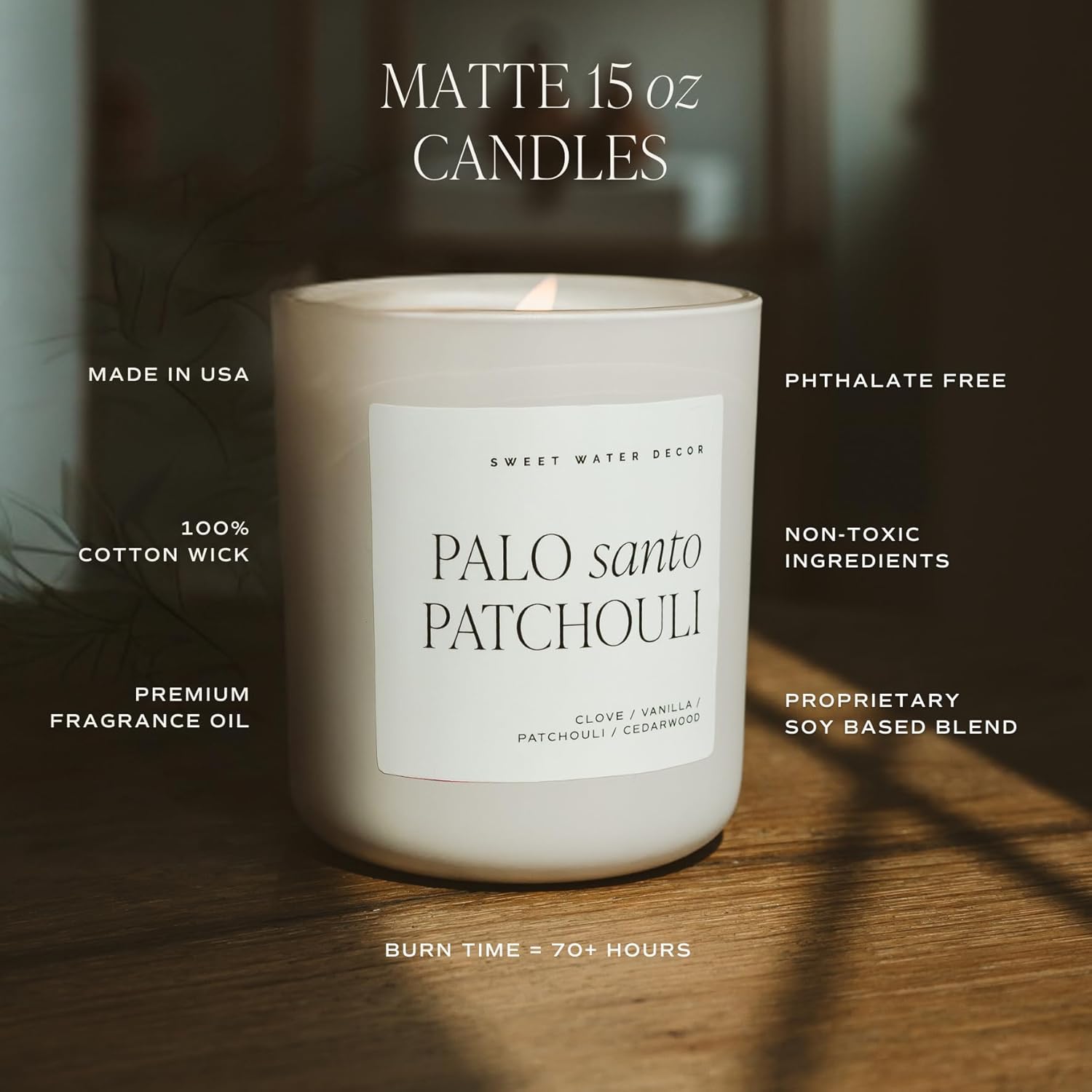 Autumn Candle For Home, Scented - Apple Maple & Bourbon - Long Lasting 70 Hours Burn Time Candle Soy Wax - Decorative Candles Scented For Fall - Designed In Usa 15Oz