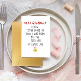 Funny Mothers Day Card For Grandma, Grandmother Birthday Card, Mother'S Day Gift From Grandchild, Happy Mother'S Day Card Gifts For Grandma