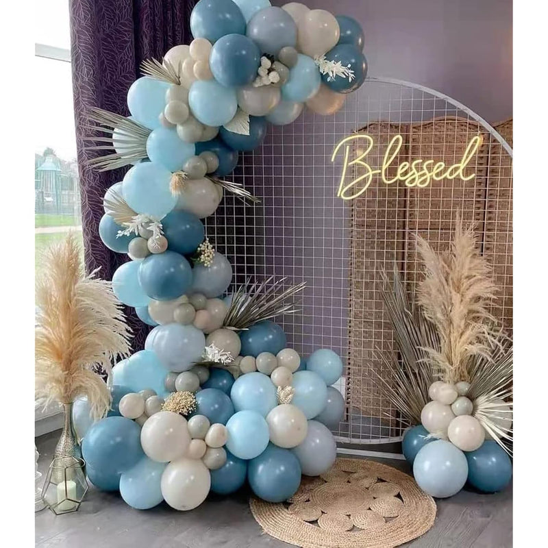 Blue Balloon Arch Kit Dusty Blue Baby Blue Balloons For Baby Shower Bo