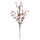 6 Pcs Halloween Picks,17In/43Cm Tall Artificial Fall Stems Halloween Berry Spray With Fake Candies For Holiday And Fall Decor