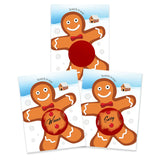 My Scratch Offs – 26 Pack Gingerbread Man Christmas Scratch Off Game Cards, 3x4-Inch, Holiday Raffle Tickets for Adults, Fun Festive Party Activity for Winter Gatherings