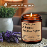 Candle, Jiu Jitsu Gifts, Brazilian Jiu Jitsu Gifts For Men, Women, Husband, Son - Funny Valentines, Birthday Present For Jiu-Jitsu Lovers, Practitioners, Fighters, Instructors - Jiu-Jitsu Decor