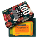 100 Reasons I Love You: Romantic Gift Box With Love Messages For Couples