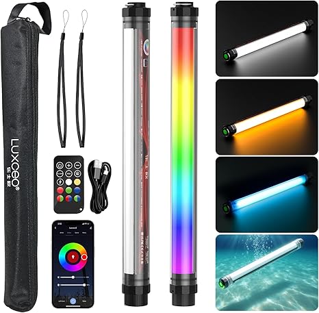 RGB LED Photography Tube Light 10400mAh Battery Powered Waterproof Portable Video Lighting Wand