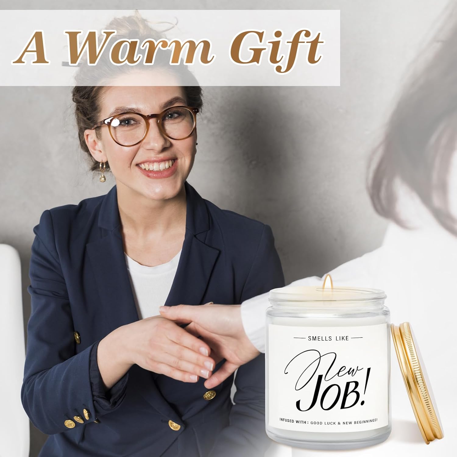 New Job Gifts For Women, Congratulations Gift For Women - Lavender Scented Candles, New Beginnings Gifts, Farewell Presents, Goodbye Going Away Gift For Coworkers, Friends, Teachers, Nurses, Boss