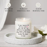 Funny Sister Gifts, Sister Birthday Gifts Ideas- Handmade Lavender Natural Soy Wax Candle- Sisters Gift From Sister Brother For Birthday, Mothers Day, Graduation, Christmas, Sis Candle(7Oz)