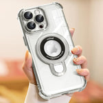 iPhone 16 Pro Max Case, Lens Protection, Foldable Stand, MagSafe, Glossy, 6.7"