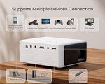 Mini Projector, 1080P, 6000 Lumens, Portable, Fire Stick/HDMI/USB Compatible