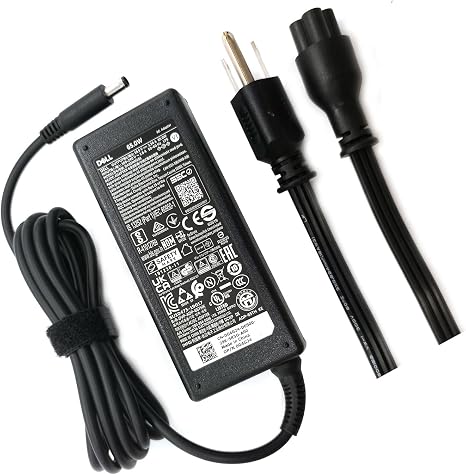 Dell 65W Laptop Charger 4.5mm Tip AC Adapter Black for Latitude 3320 3330 3340 3420 3430 3440 3450 3520 3530 3540 DA65NM191 Power Supply