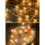 Flower String Lights, 20Ft 40 Led Usb Powered Cherry Blossom Fairy String Lights For Party Birthday Wedding Christmas Ho