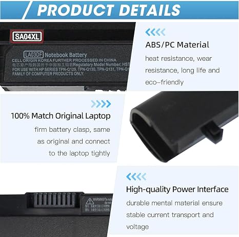 HP LA03DF Laptop Battery Replacement for 15-F Series 776622-001 15-f272wm 15-f233wm