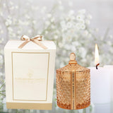 | 10Oz Jasmine & Magnolia Scented Candle With Rich Fragrance, Double Wick, Luxury Bronze Glass Candle Jar