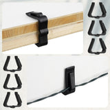Christmas Light Clips For Outside String Lights 1 5/8 Inch Fascia Boards Clips Plastic Christmas Bulb Gutter Hooks For Roof Fence Outside Xmas Holiday, Black (100)