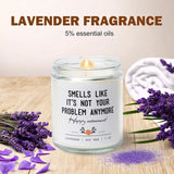 Retirement Gift For Women & Men – 7Oz Lavender Scented Soy Candle – Funny 2025 Gift Idea For Coworker, Boss, Teacher, Friend, Mom Or Dad – Best Relaxing Candle For Retirees