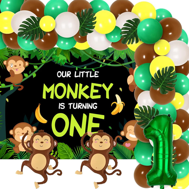 Monkey 1St Birthday Party Decorations - Our Little Monkey Is Turning O