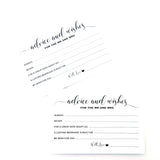 Wedding Advice And Well Wishes Cards For The Mr And Mrs Bride And Groom Newlyweds Bridal Shower Games Note Marriage Advice Pack Of 50