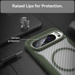 Pixel 9 Pro XL Case, Slim TPU+PU, Military Grade Drop Protection - Green