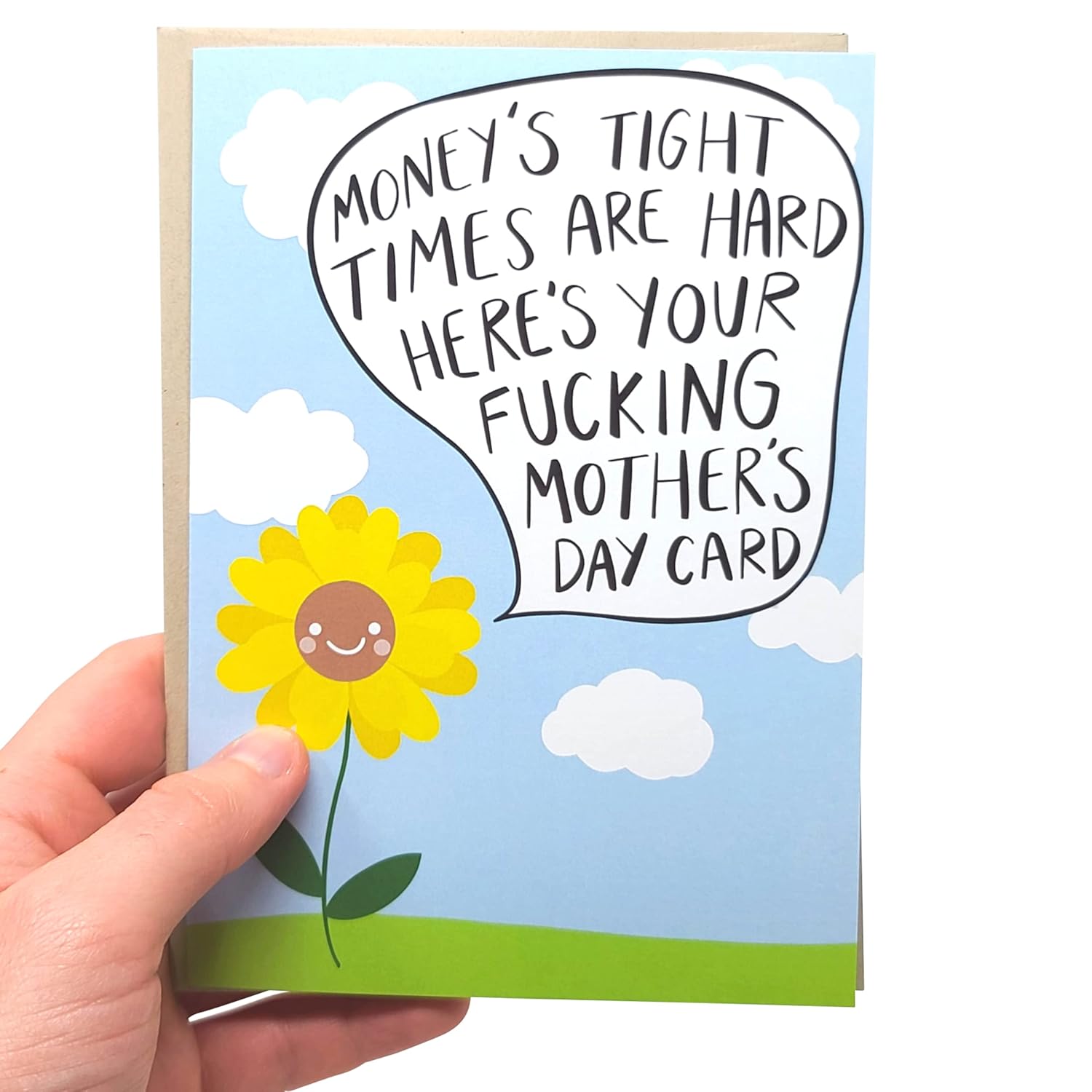 Funny Mother'S Day Card | Offensive Rude Card For Mom | Mothers Day Money'S Tight Times Are Hard Card