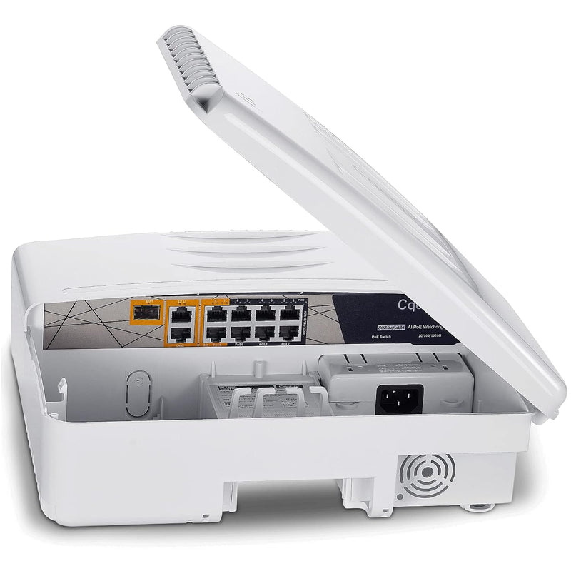 Outdoor Poe Switch With 8 Port Poe+2G Uplink+1Sfp Slot, Ieee802.3Af/At/Bt, All