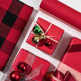 Red Matte Wrapping Paper - Solid Color Pearly - Lustre Paper Perfect For Wedding, Birthday, Christmas, Baby Shower -17 Inches X 32.8 Feet