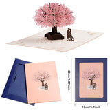 Valentines Day Card Pop Up Happy Anniversary Card For Her Wife Husband Him Couple Cherry Blossom Wedding Birthday Card 3D Paper Engagement Card Greeting Card Romantic Birthday Card