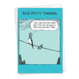 - Happy Mother'S Day Card Funny - Cartoon Humor, Mom Greeting Card With Envelope - Bird Potty Training C3568Mdg