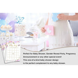 Baby Shower Games For Girls, Purple Butterfly Bingo Game For Baby Shower, Purple Floral Gender Reveal Parties Decorations, 5" X 7" Double-Sided Cards(30 Games)-A03