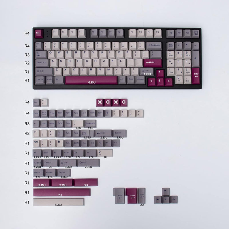 171 Keys Doubleshot Keycaps Cherry Profile Dmg Custom Keycaps Set For Cherry M