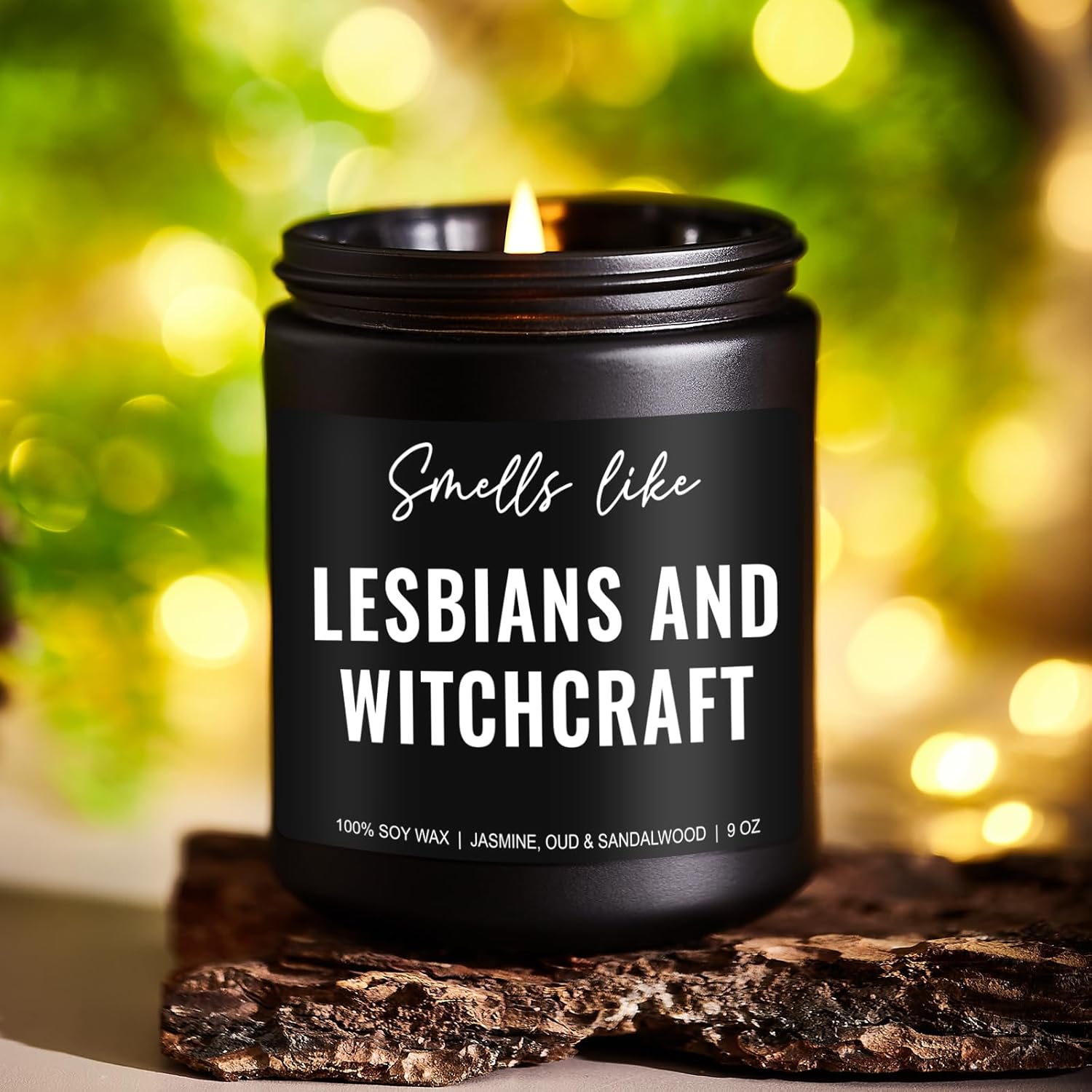 Funny Lesbians & Witchcraft Candle, Lesbian Gifts, Stuff & Decor, Lesbian Christmas, Stocking Stuffers, Lgbtq Wedding Gifts For Lesbian Couple, Girlfriend, Wife, Gay Women, Her, Friend, Mom
