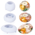 Tealight Candle Holder Resin Molds Silicone,3Pcs Tea Light Candle Holder Molds For Resin,Plaster,Cement Concrete,Epoxy Molds For Diy Home Décor,Great For Beginners