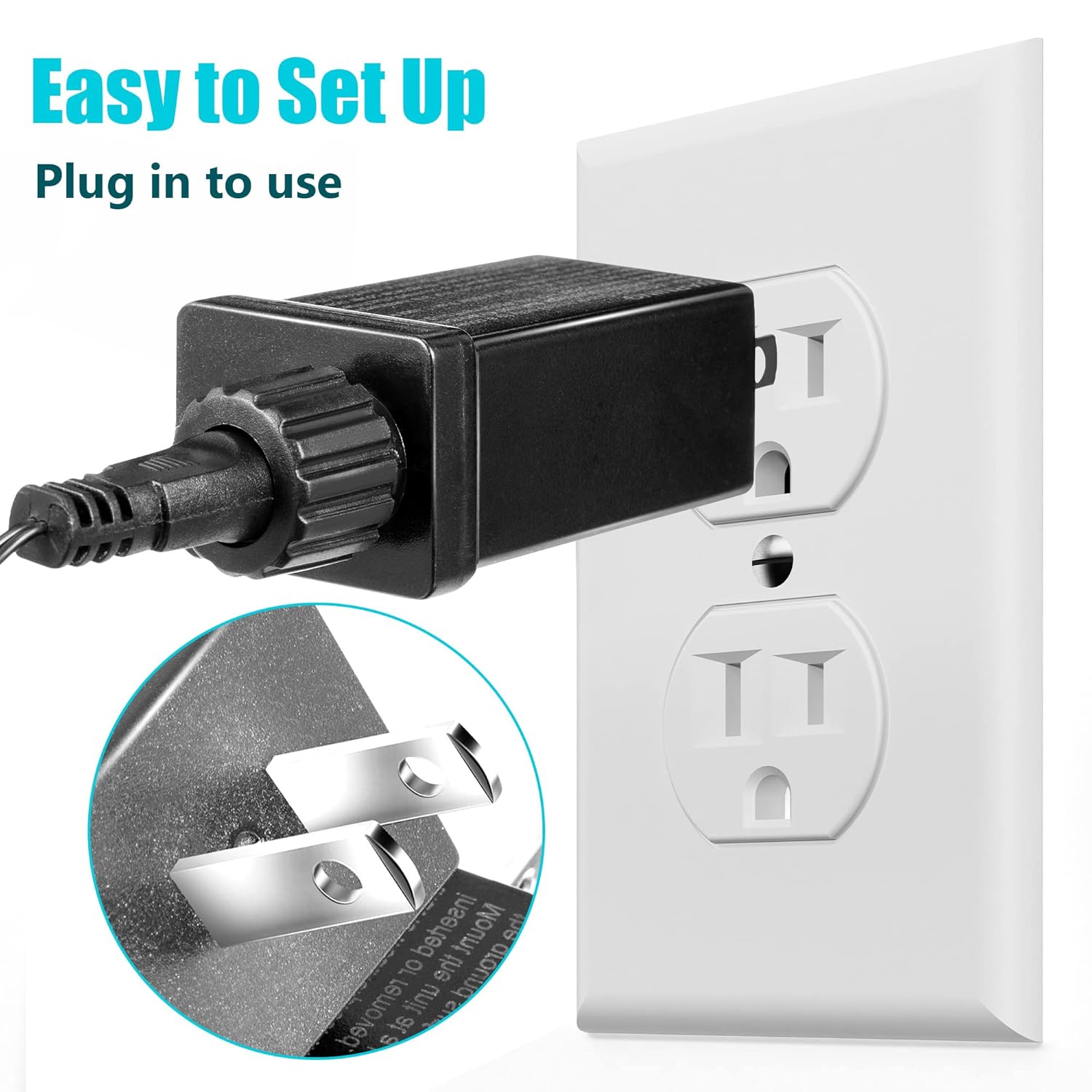 4 Pcs Replacement Yard Inflatable Adapter Power Supply Adaptor 12Vdc 1.0A Class 2 Power Supply For Halloween Christmas I