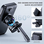 Upgraded Air Vent Car Phone Holder, Hands-Free Mount for iPhone & Android