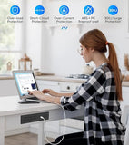Recessed Power Strip Flush Mounted Drawer Outlet 4 Outlets USB-C 6FT Cord