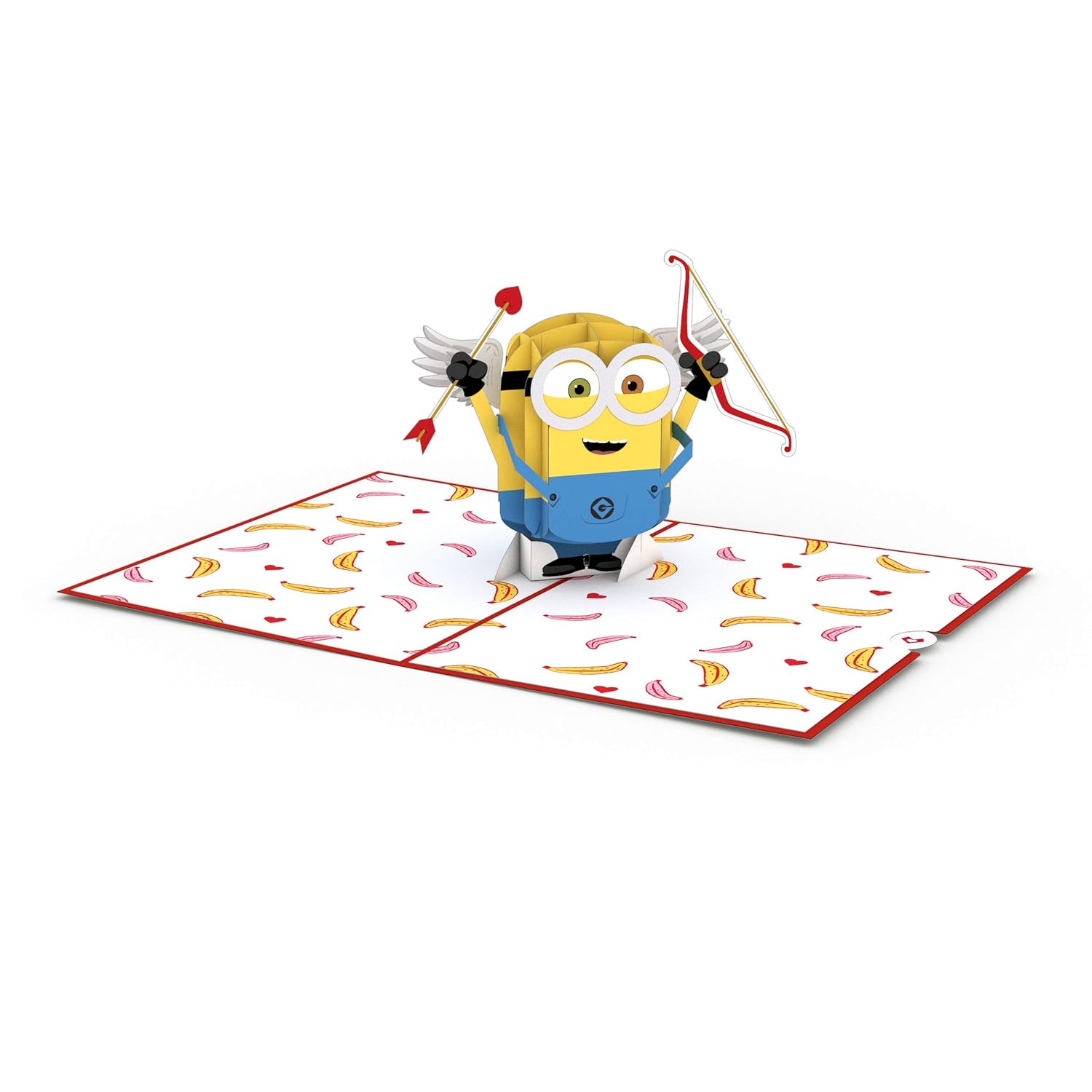 Pop-Up Despicable Me Card - 3D Everyday Love Greeting For Boys, Girls, Men, Women - Bananas For You - 5" X 7" Minions Card - Envelope Included