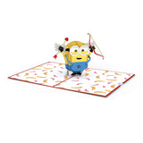 Pop-Up Despicable Me Card - 3D Everyday Love Greeting For Boys, Girls, Men, Women - Bananas For You - 5" X 7" Minions Card - Envelope Included