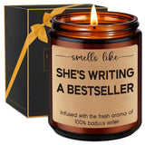 Candle, Writing Writer Gifts For Women, Creative Future Author Gifts For Writers, Valentines Day Cool Funny Literature Literary Presents For Book Novelist, Screenwriter, Young Aspiring Poet