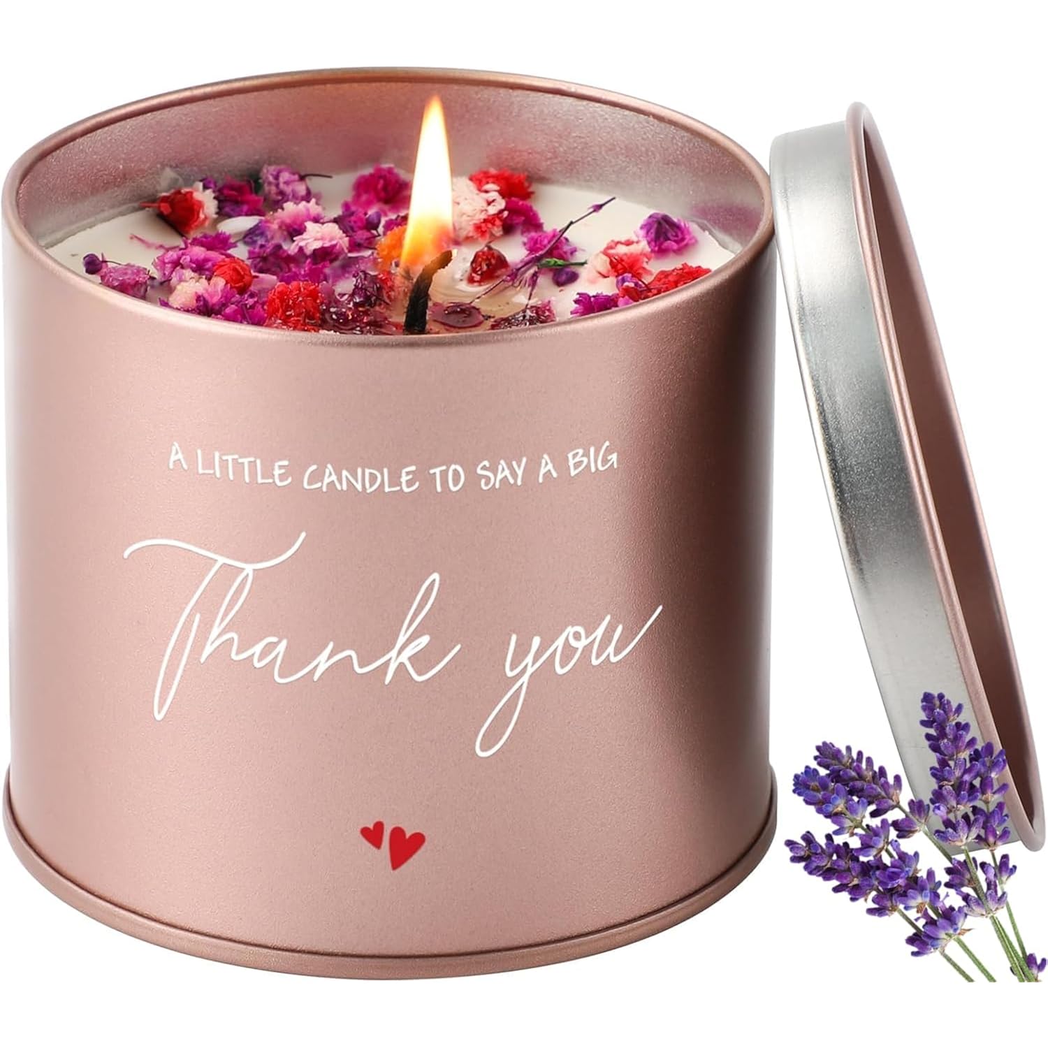 Candle Gifts Thank You Gifts For Women Men, 9Oz Lavender Thank You Candle For Teachers, Coaches, Pastors, Coworkers, Nurse, Boss, Appreciation Gift For Baby Shower, Wedding