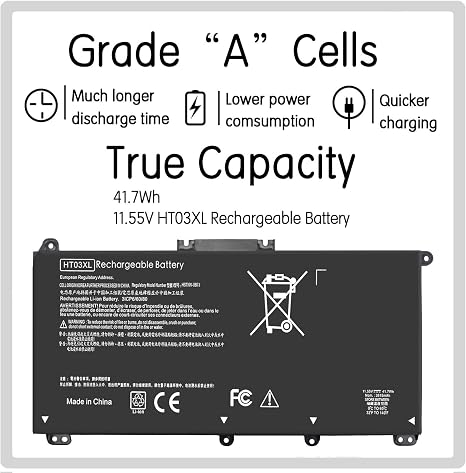 HP HT03XL L11119-855 Replacement Laptop Battery Pavilion 15 15-DA 15-DB