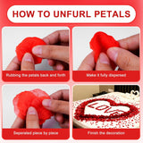 1200 Pcs Artificial Silk Rose Petals Decoration For Romantic Night, Wedding, Event, Party, Valentines,Rose Petals For Bedroom,Fake Roses Petal Faux Flowers, Artificial Roses Petals For Marry Me