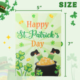 Pop Up St. Patrick'S Day Card Green Shamrock 3D Greeting Card Irish Lucky Gift Card With Envelope 5" X 7" Signature Paper Wonder Card Handmade Unique Design Clover Pop Out Card For Family & Friends