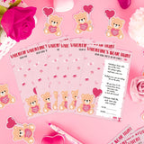 Valentine'S Day Games For Classroom Party Family Adults Office Large Groups, Valentines Bear Bub Hunt Game School Activities With 50 Paper Bears - 25 Players (Bear Hunt)